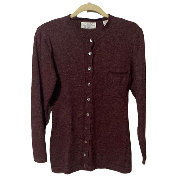 Button up cardigan merino wool blend - Picture 1 of 9